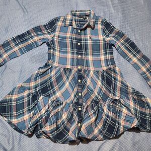 Plaid Button-Down Dress